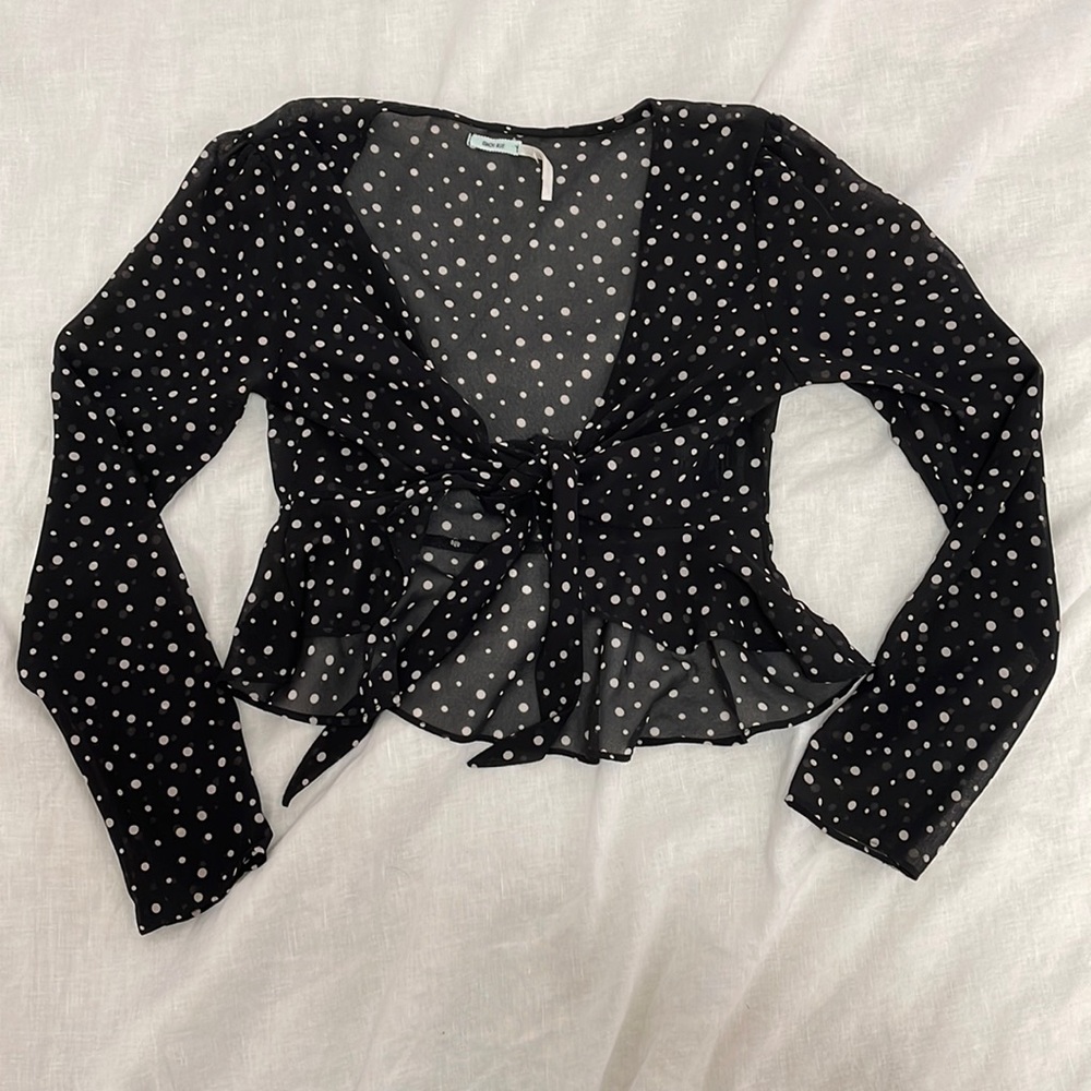 Urban Outfitters Polka Dotted Blouse